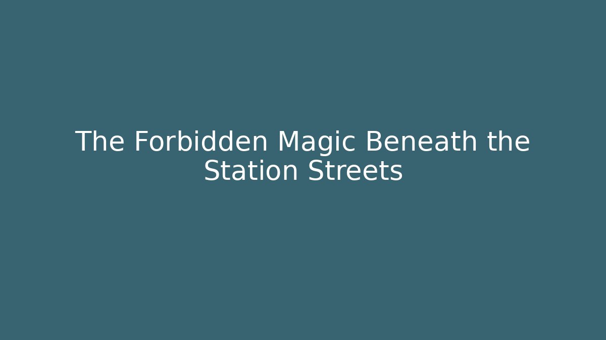 The Forbidden Magic Beneath the Station Streets