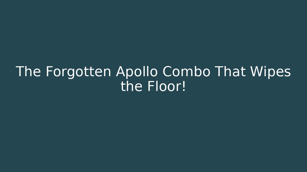 The Forgotten Apollo Combo That Wipes the Floor!