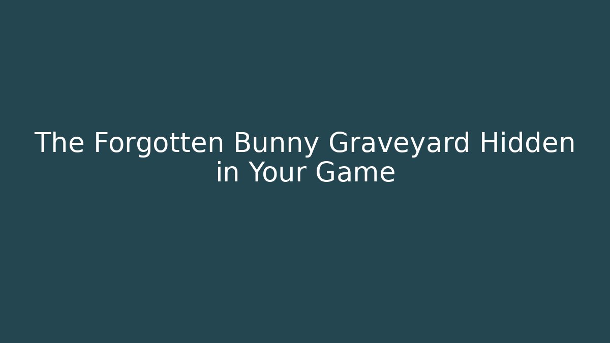 The Forgotten Bunny Graveyard Hidden in Your Game - Critter Realm