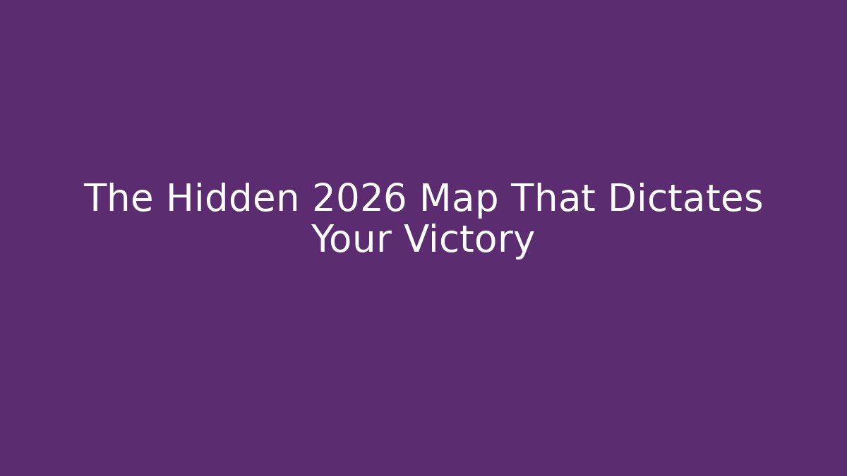 The Hidden 2026 Map That Dictates Your Victory - Critter Realm