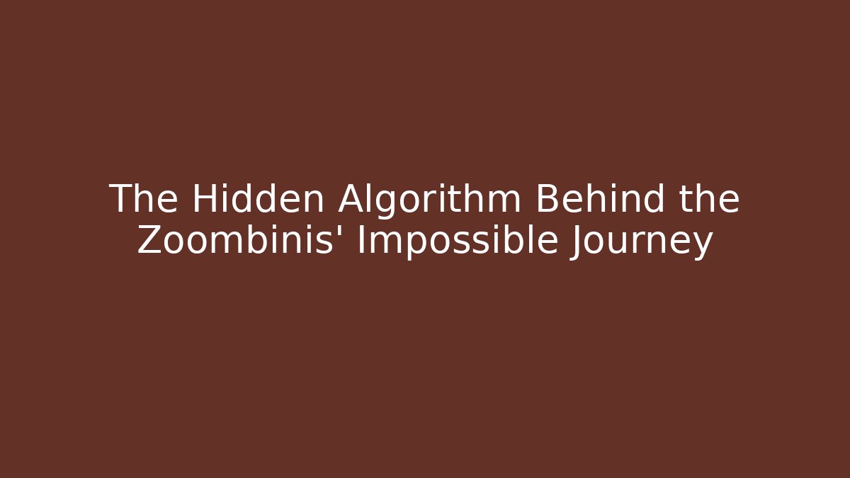 The Hidden Algorithm Behind the Zoombinis’ Impossible Journey - Critter Realm