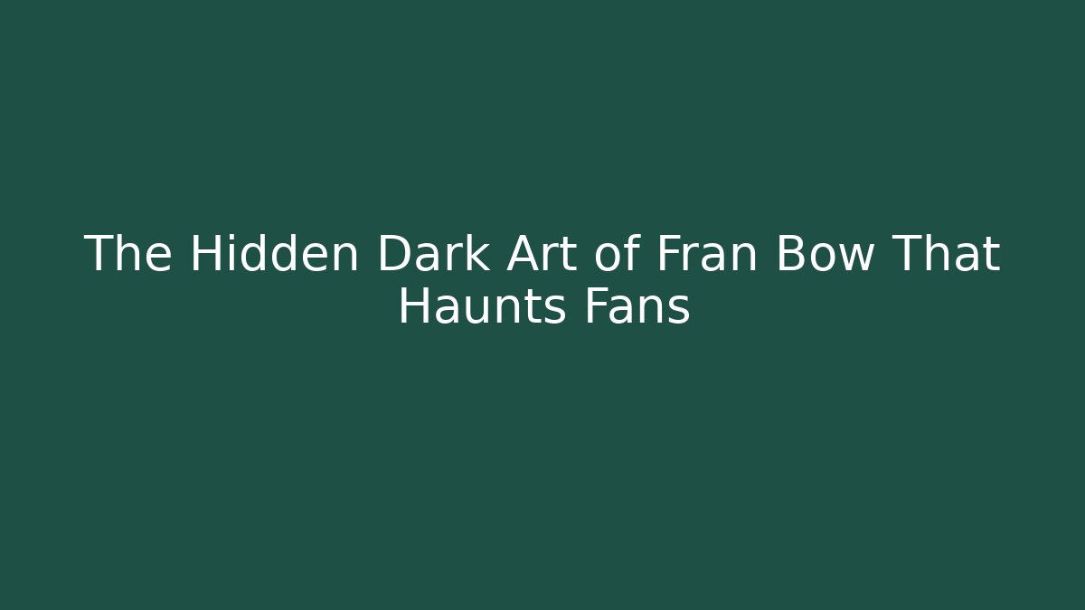 The Hidden Dark Art of Fran Bow That Haunts Fans