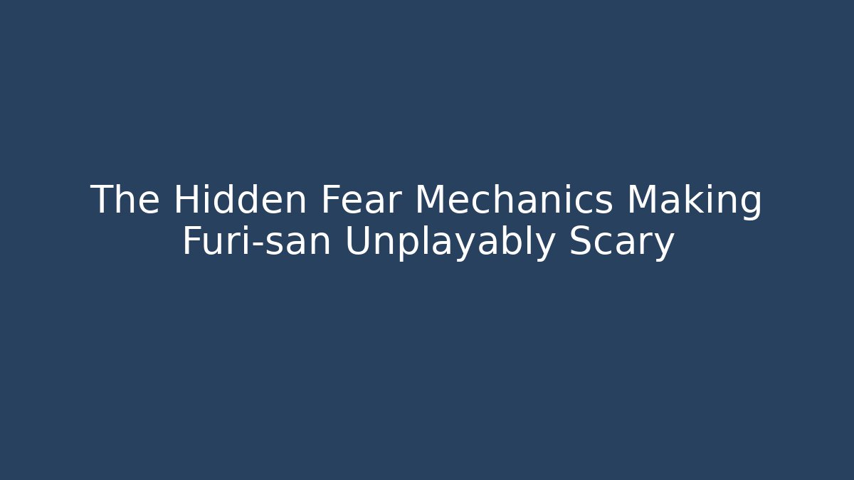The Hidden Fear Mechanics Making Furi-san Unplayably Scary