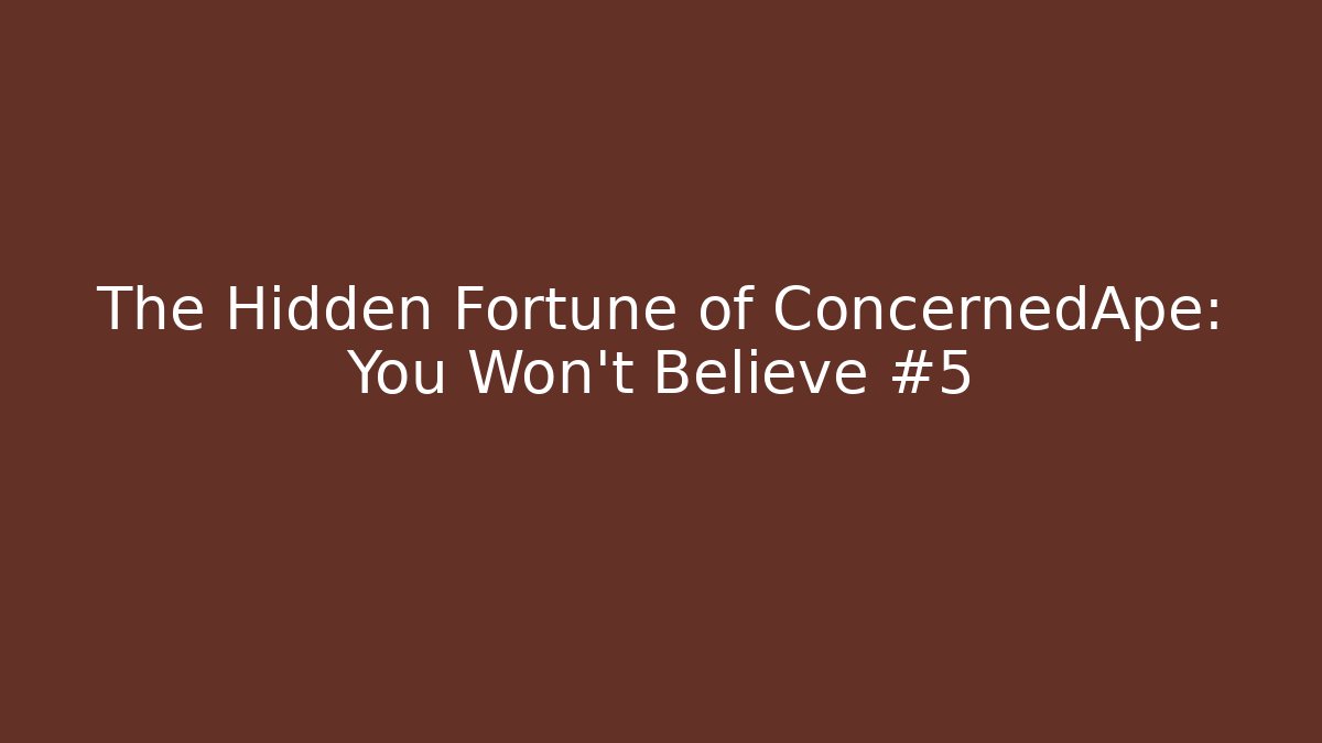 The Hidden Fortune of ConcernedApe: You Won't Believe #5