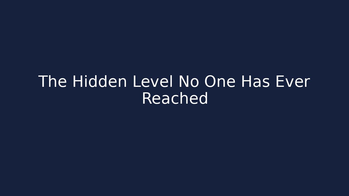 The Hidden Level No One Has Ever Reached - Critter Realm