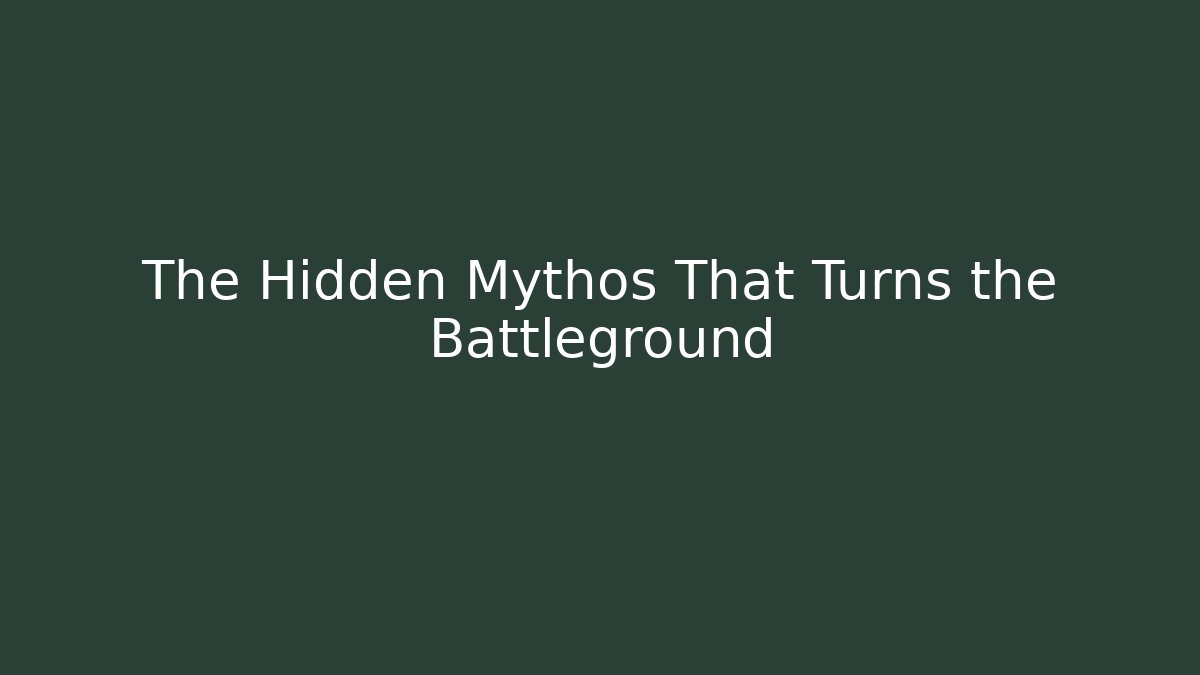 The Hidden Mythos That Turns the Battleground