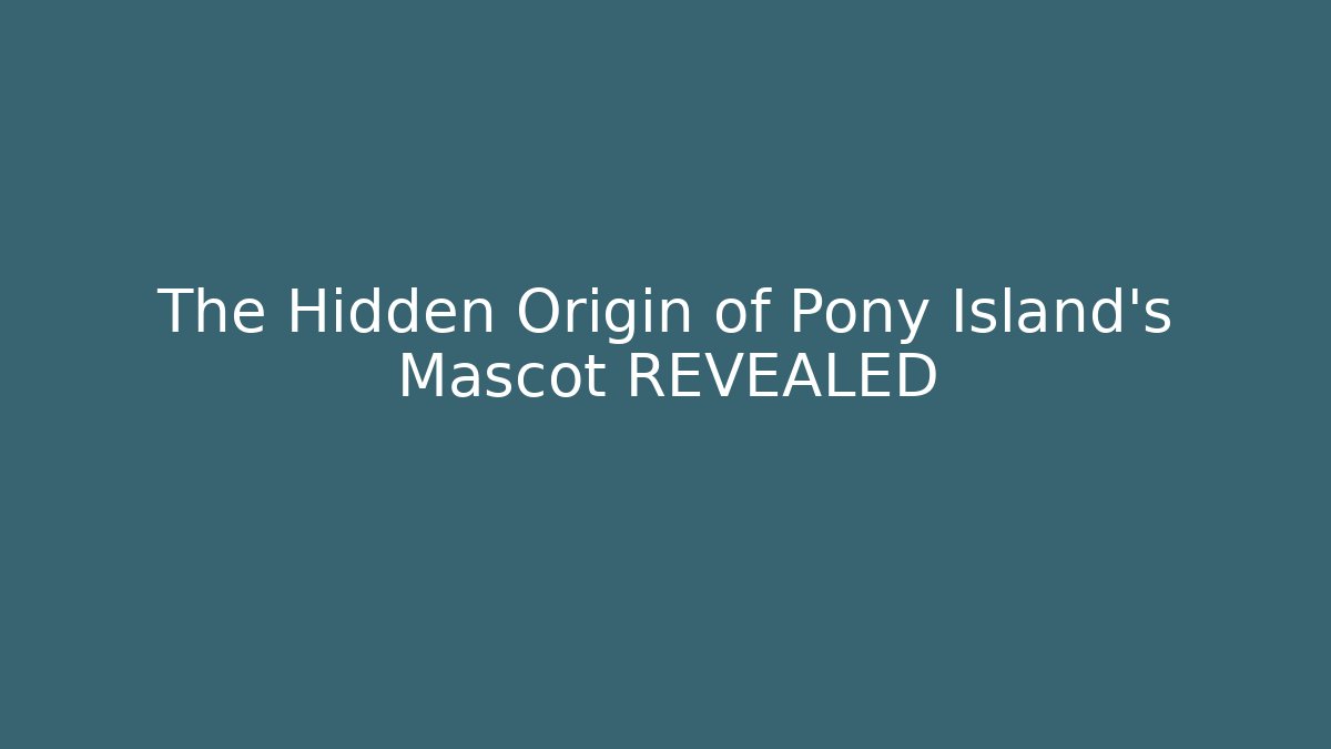 The Hidden Origin of Pony Island's Mascot REVEALED
