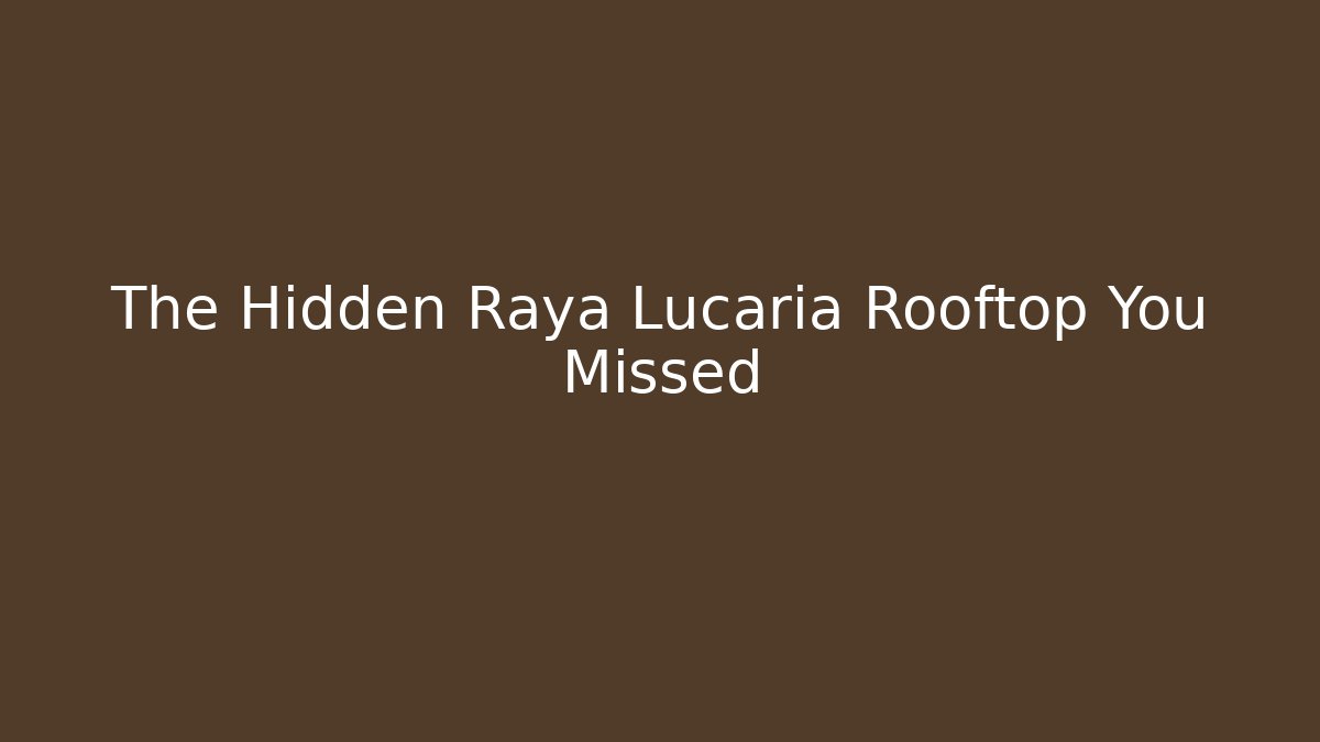 The Hidden Raya Lucaria Rooftop You Missed
