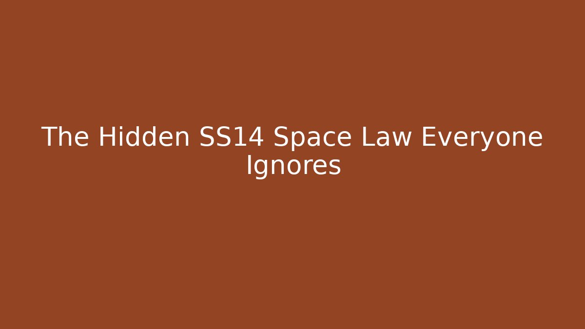 The Hidden SS14 Space Law Everyone Ignores