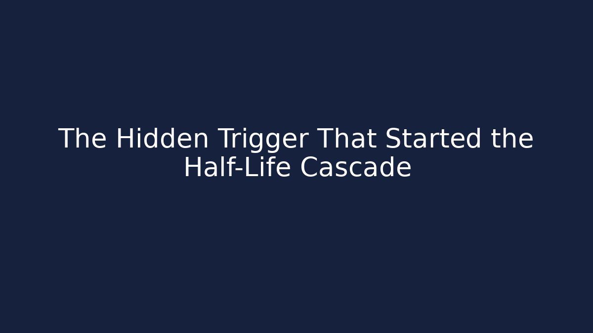The Hidden Trigger That Started the Half-Life Cascade