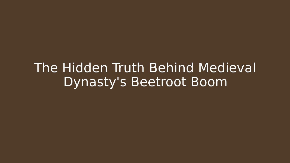 The Hidden Truth Behind Medieval Dynasty's Beetroot Boom - Critter Realm