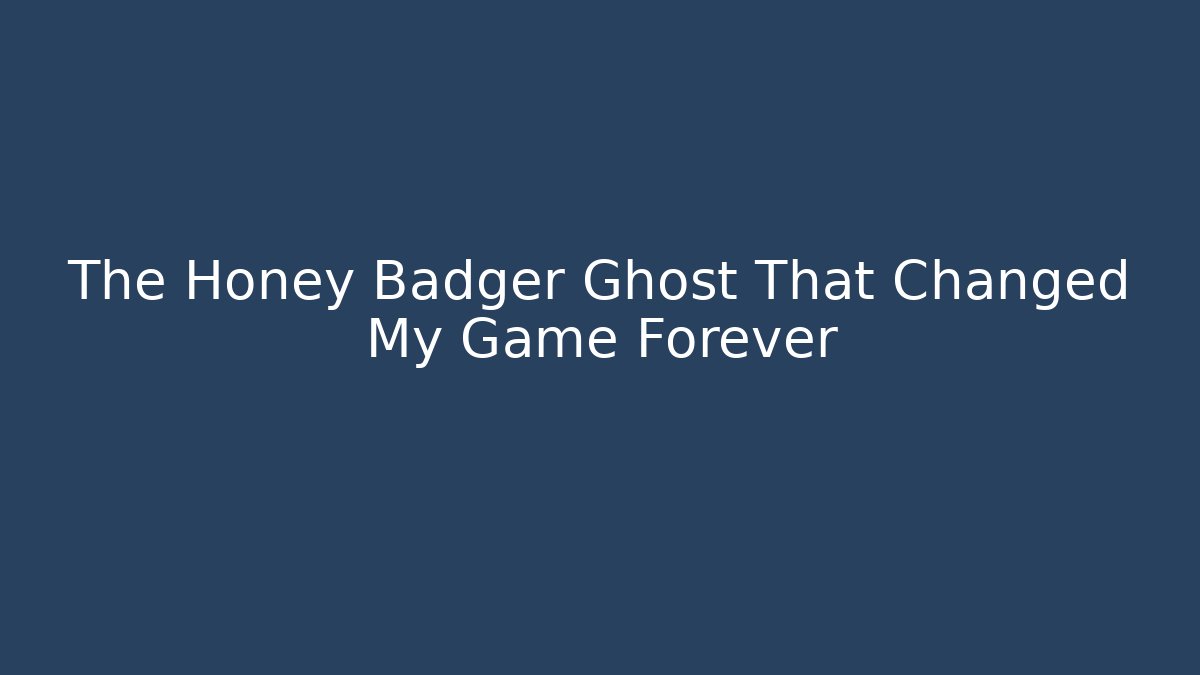 The Honey Badger Ghost That Changed My Game Forever - Critter Realm