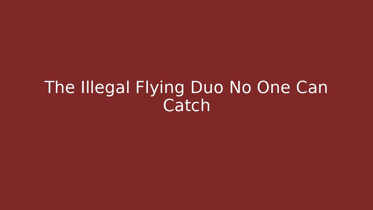 The Illegal Flying Duo No One Can Catch - Critter Realm