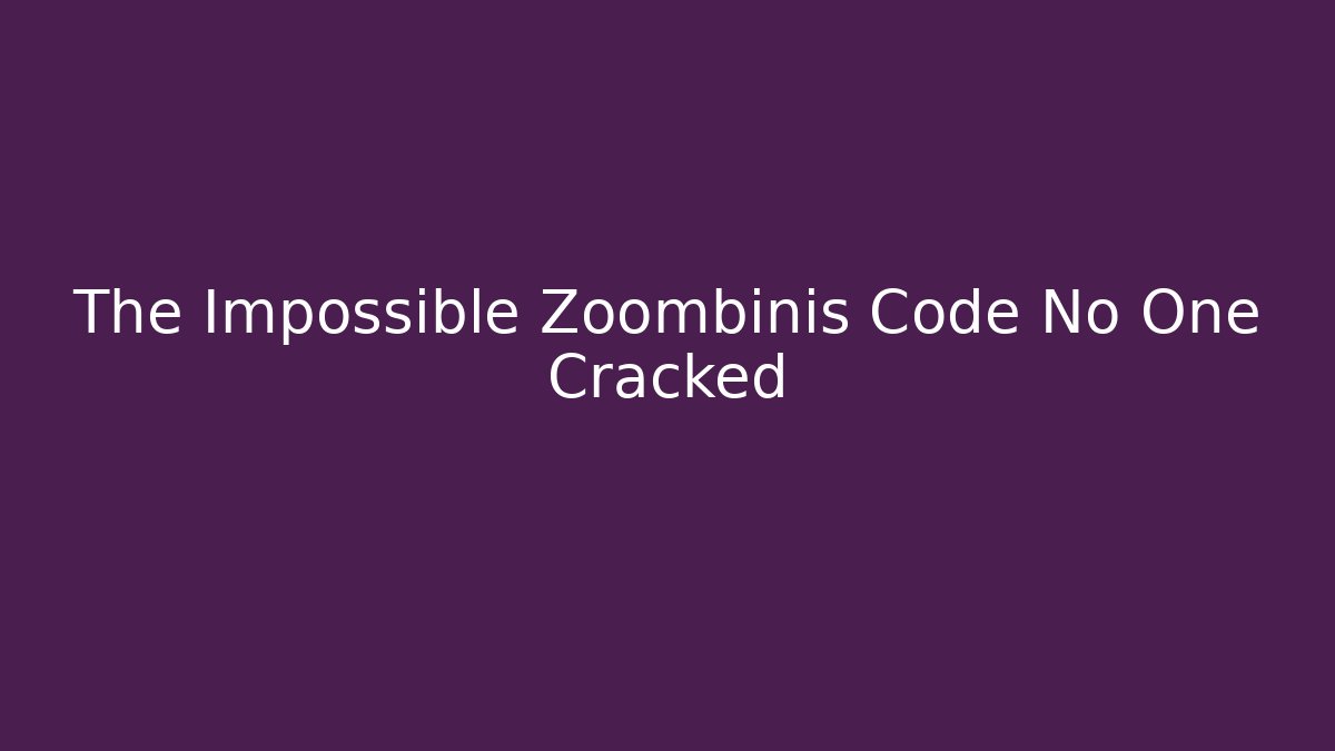 The Impossible Zoombinis Code No One Cracked - Critter Realm