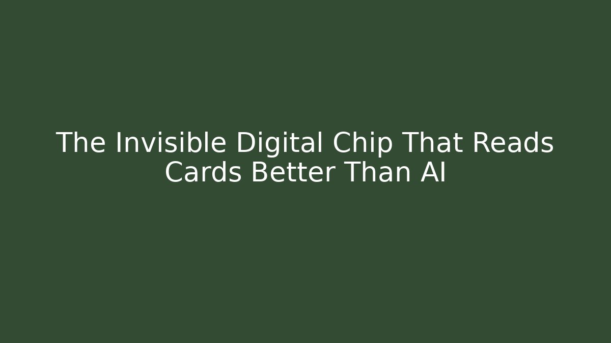 The Invisible Digital Chip That Reads Cards Better Than AI