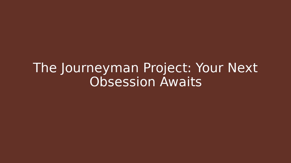 The Journeyman Project: Your Next Obsession Awaits - Critter Realm