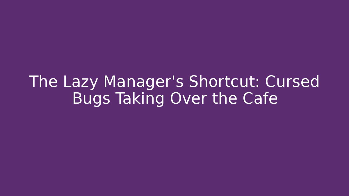 The Lazy Manager's Shortcut: Cursed Bugs Taking Over the Cafe - Critter Realm