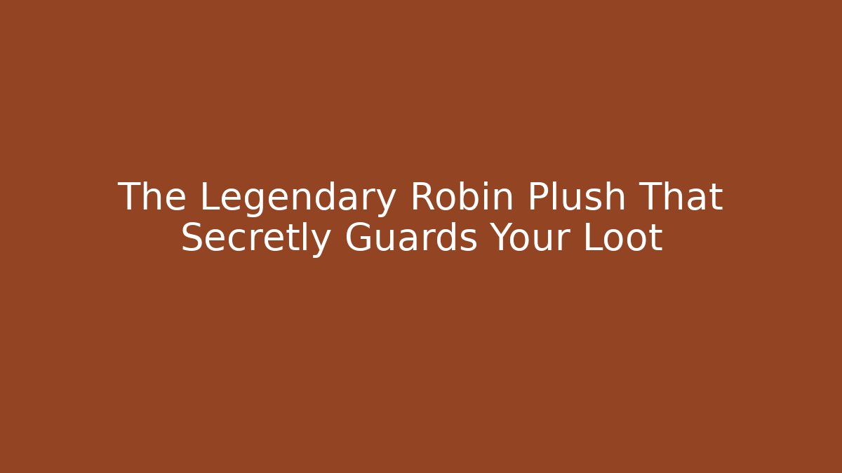 The Legendary Robin Plush That Secretly Guards Your Loot