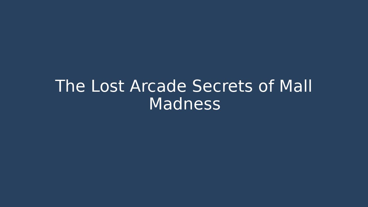 The Lost Arcade Secrets of Mall Madness - Critter Realm