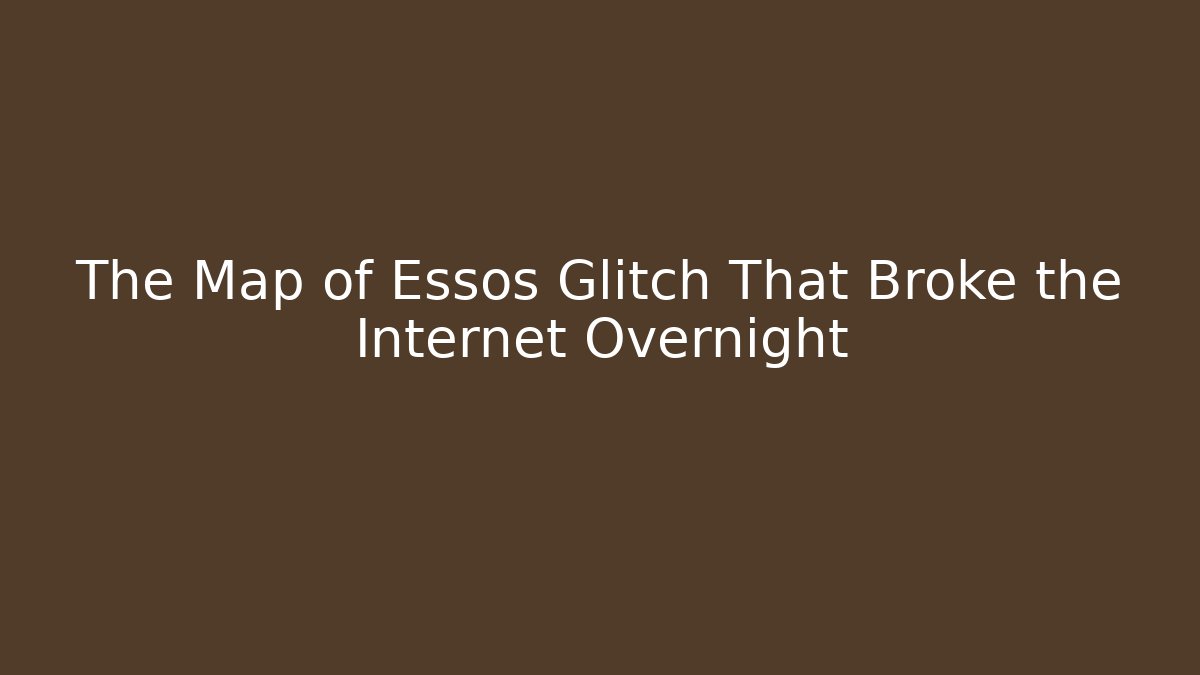 The Map of Essos Glitch That Broke the Internet Overnight