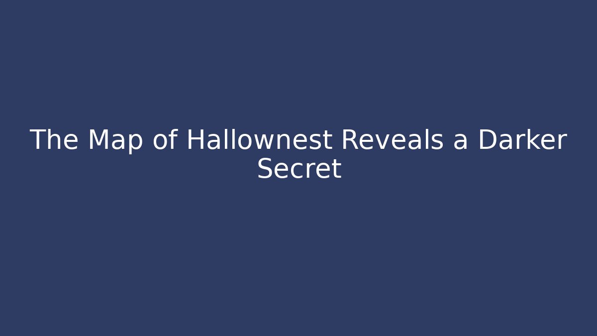 The Map of Hallownest Reveals a Darker Secret