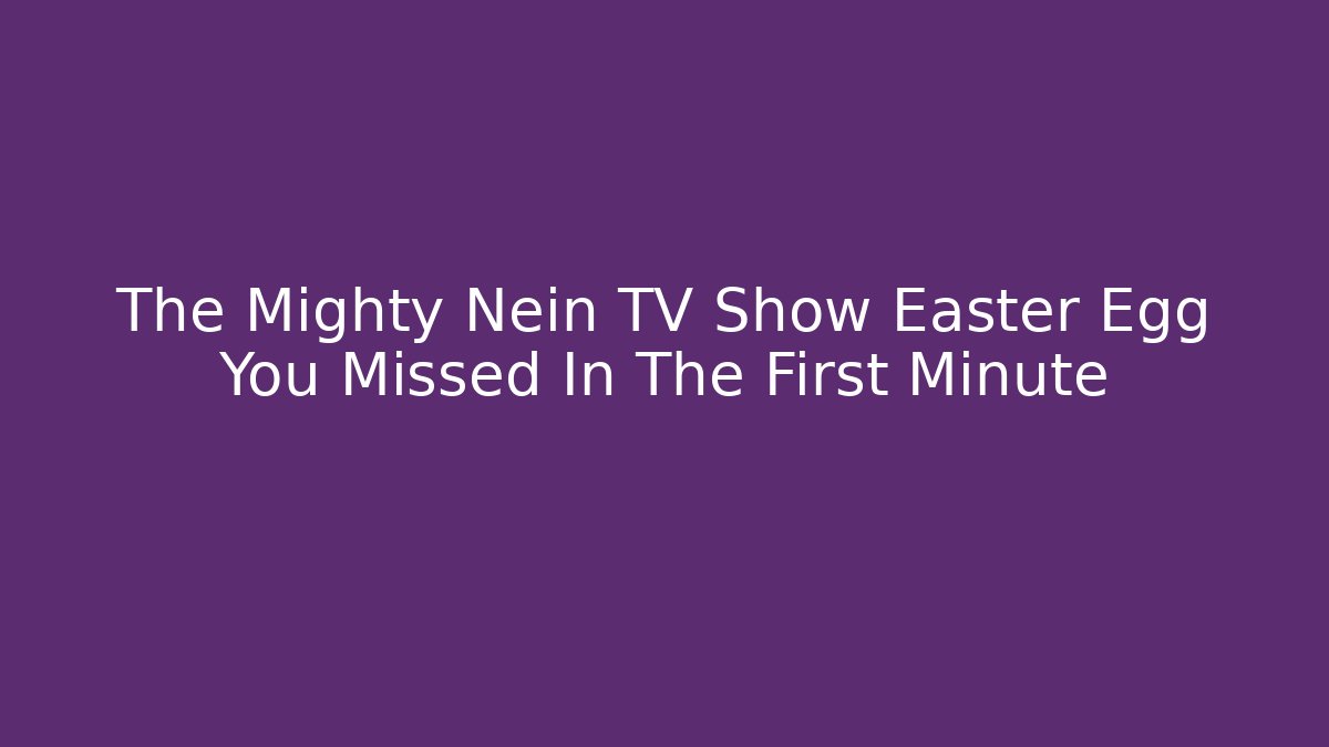 The Mighty Nein TV Show Easter Egg You Missed In The First Minute
