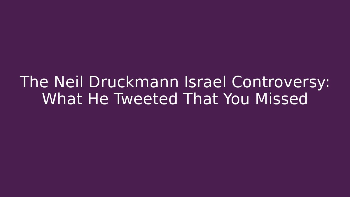 The Neil Druckmann Israel Controversy: What He Tweeted That You Missed