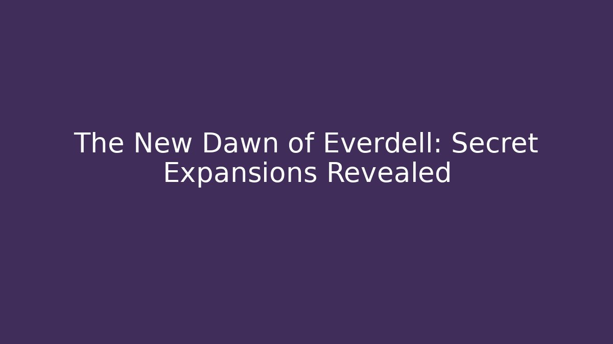 The New Dawn of Everdell: Secret Expansions Revealed - Critter Realm