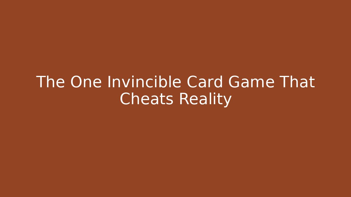 The One Invincible Card Game That Cheats Reality