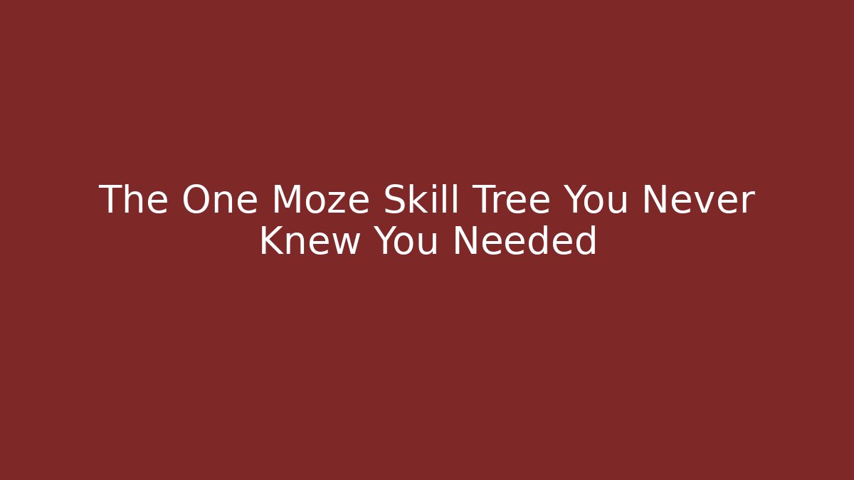 The One Moze Skill Tree You Never Knew You Needed - Critter Realm