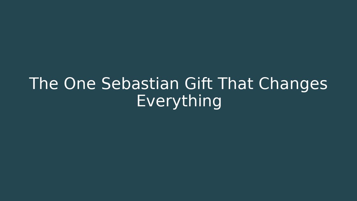 The One Sebastian Gift That Changes Everything