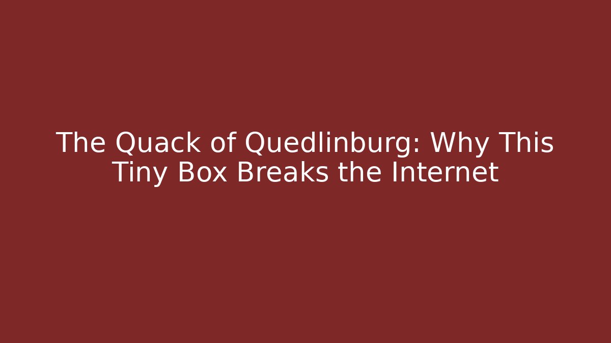 The Quack of Quedlinburg: Why This Tiny Box Breaks the Internet - Critter Realm