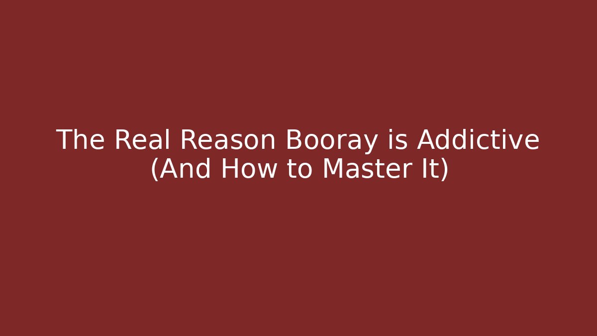 The Real Reason Booray is Addictive (And How to Master It) - Critter Realm