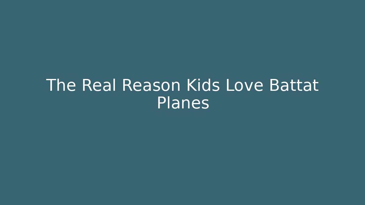 The Real Reason Kids Love Battat Planes