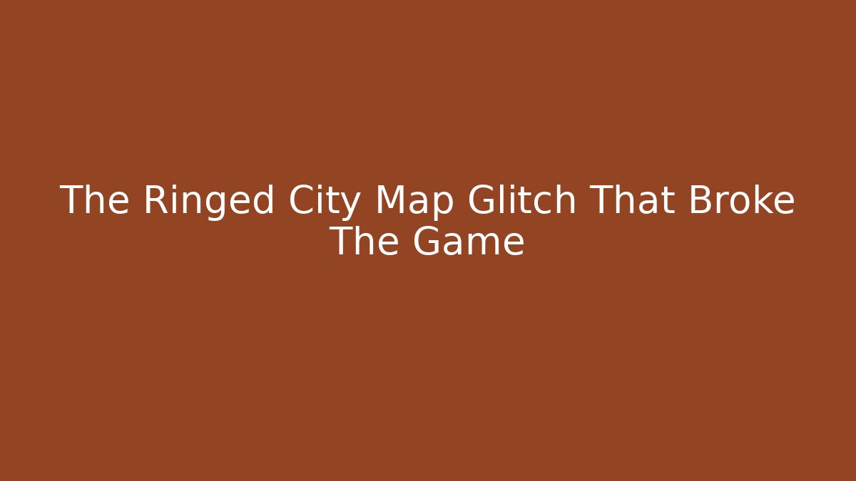 The Ringed City Map Glitch That Broke The Game