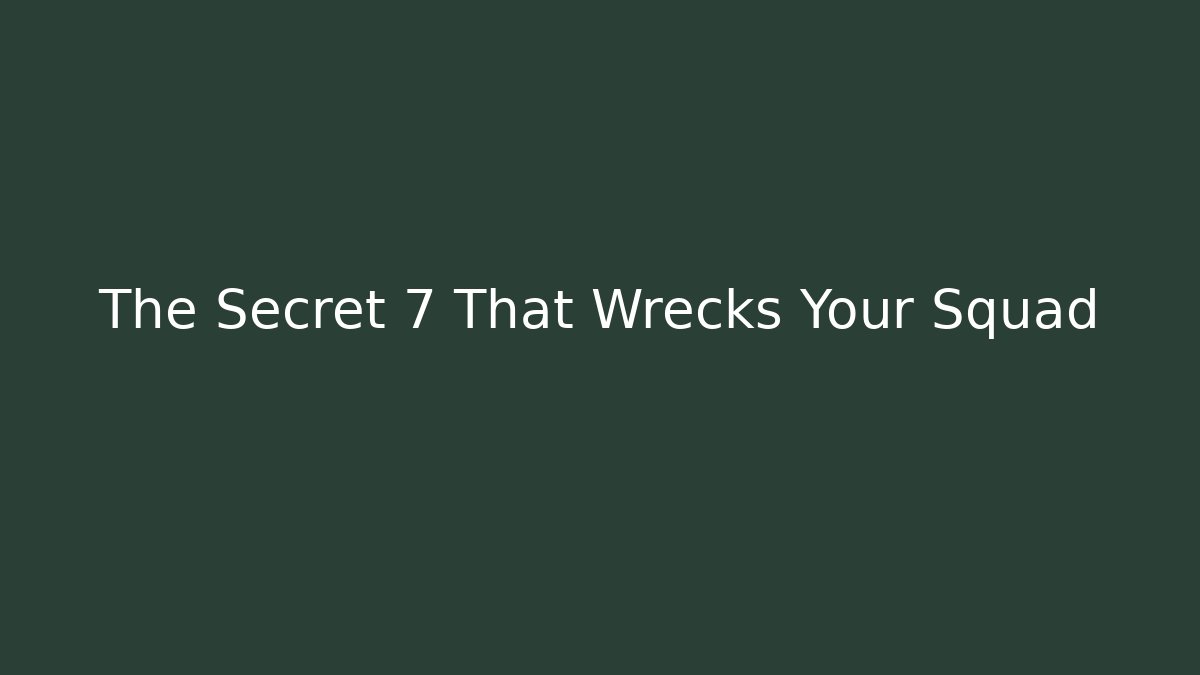 The Secret 7 That Wrecks Your Squad - Critter Realm