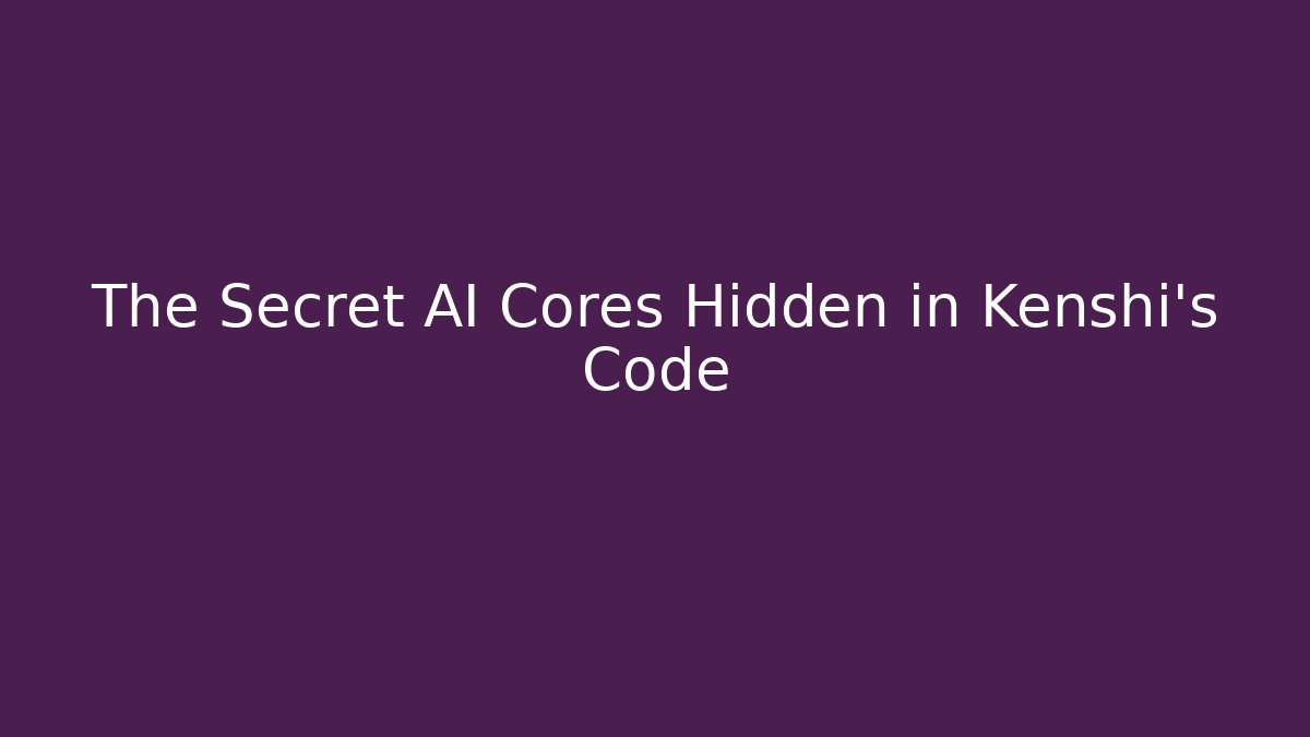 The Secret AI Cores Hidden in Kenshi's Code