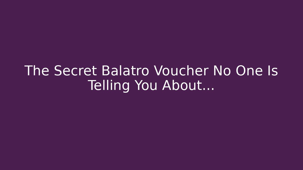 The Secret Balatro Voucher No One Is Telling You About…
