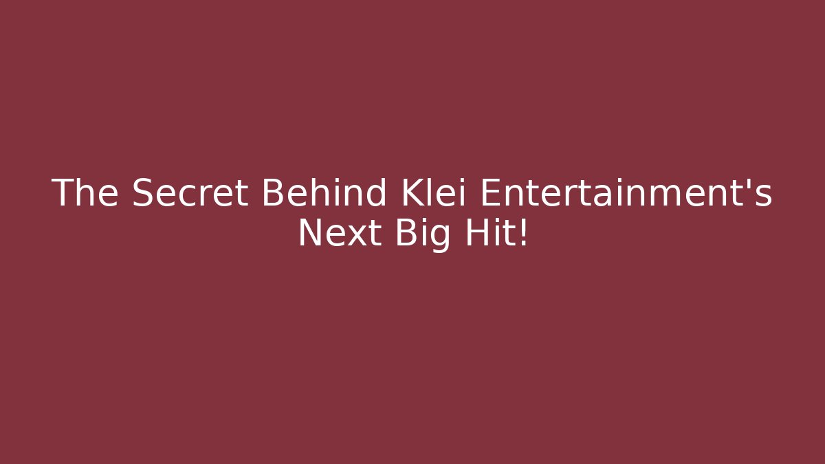 The Secret Behind Klei Entertainment's Next Big Hit! - Critter Realm