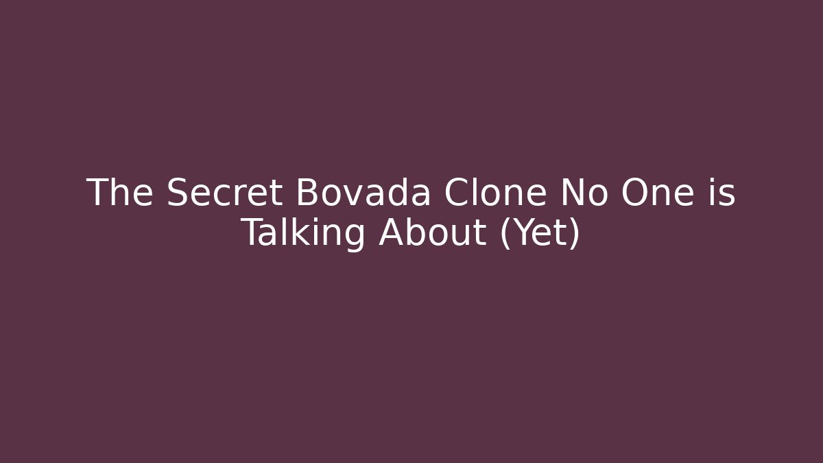 The Secret Bovada Clone No One is Talking About (Yet)