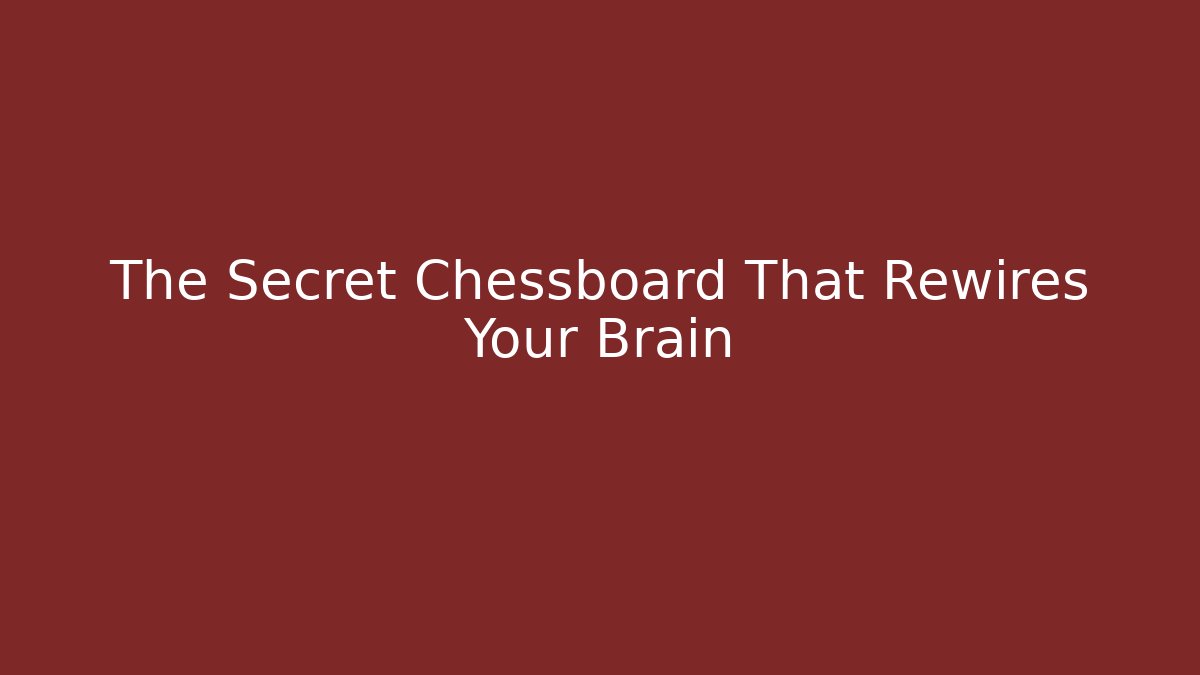 The Secret Chessboard That Rewires Your Brain