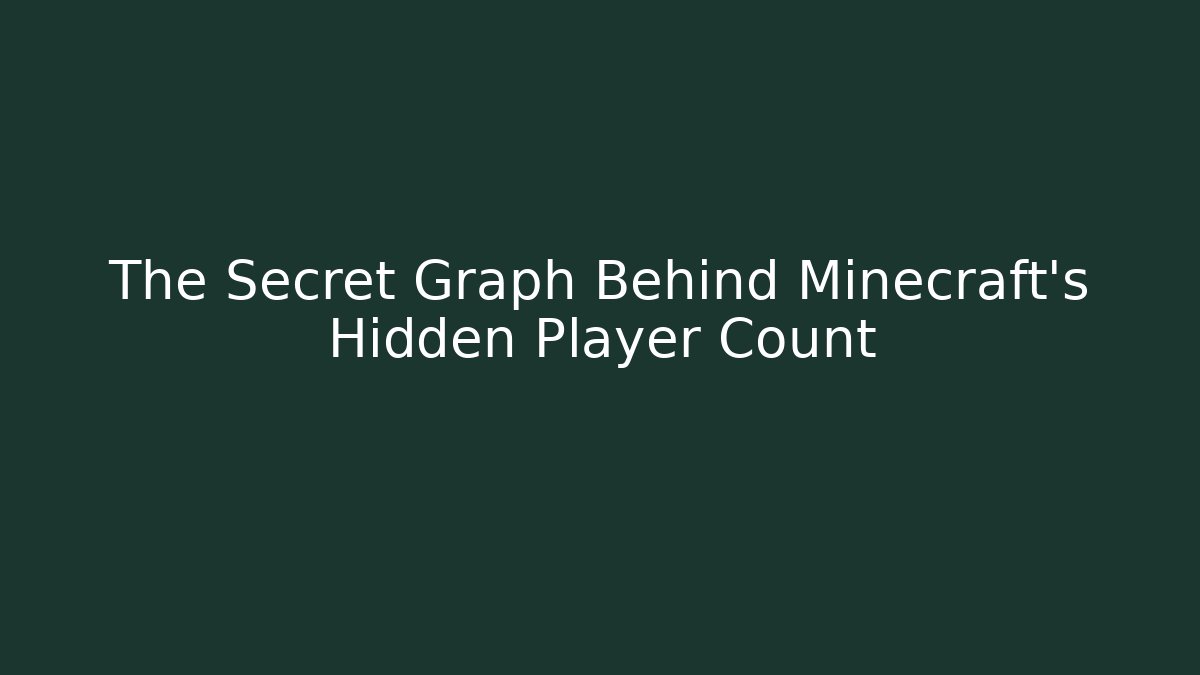The Secret Graph Behind Minecraft's Hidden Player Count