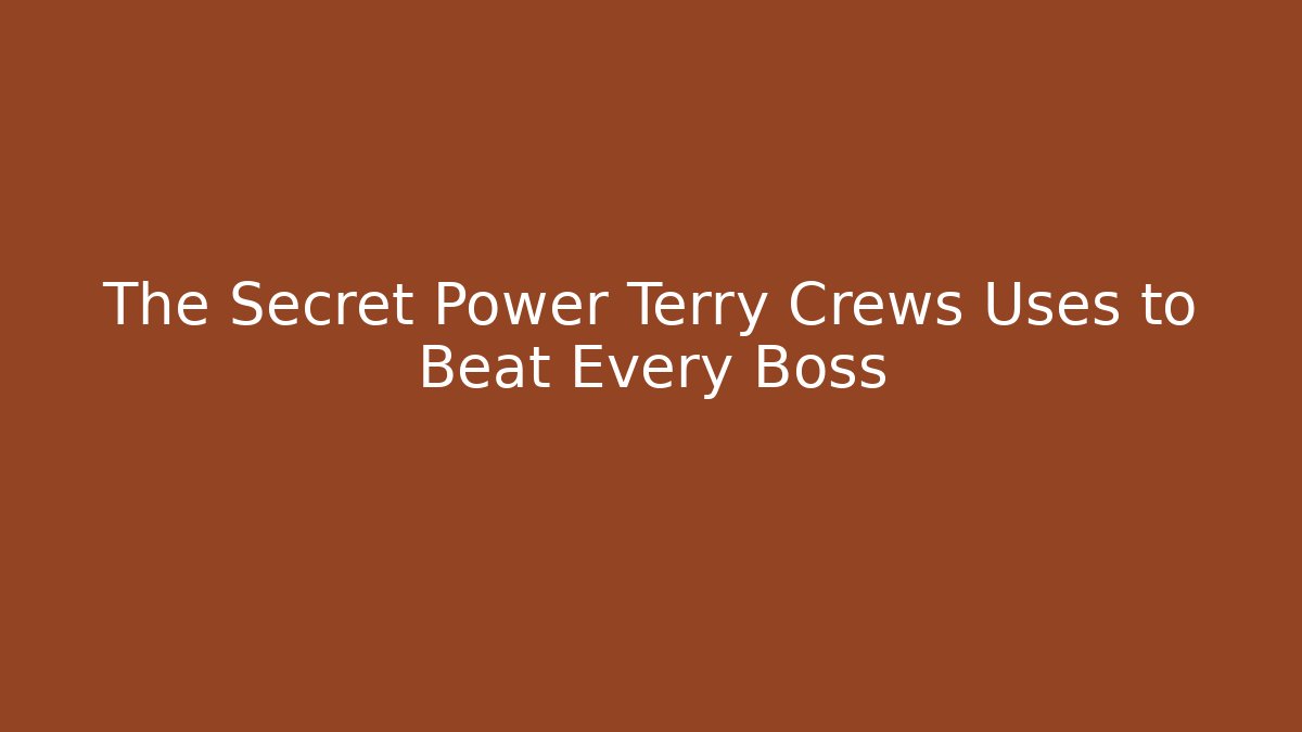 The Secret Power Terry Crews Uses to Beat Every Boss