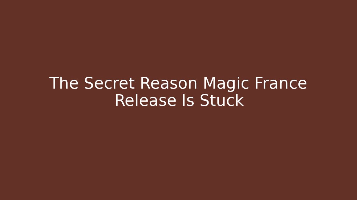 The Secret Reason Magic France Release Is Stuck