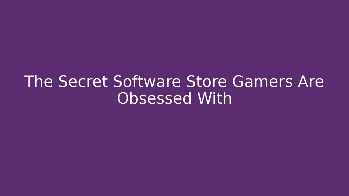 The Secret Software Store Gamers Are Obsessed With - Critter Realm