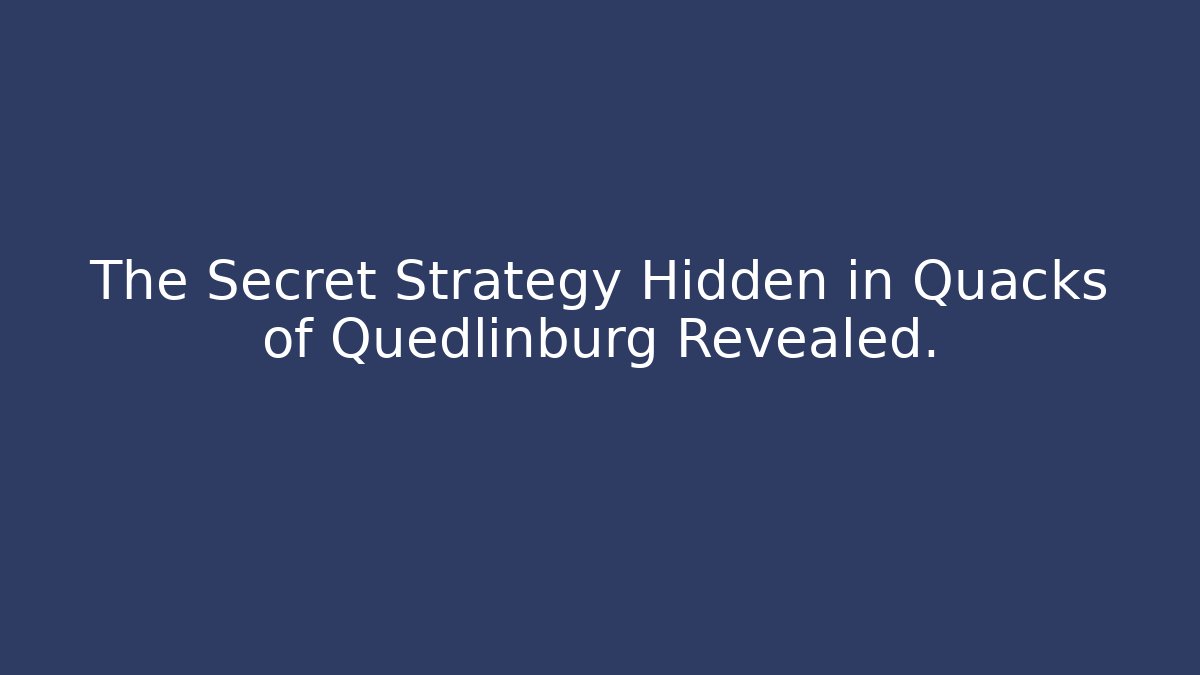 The Secret Strategy Hidden in Quacks of Quedlinburg Revealed.