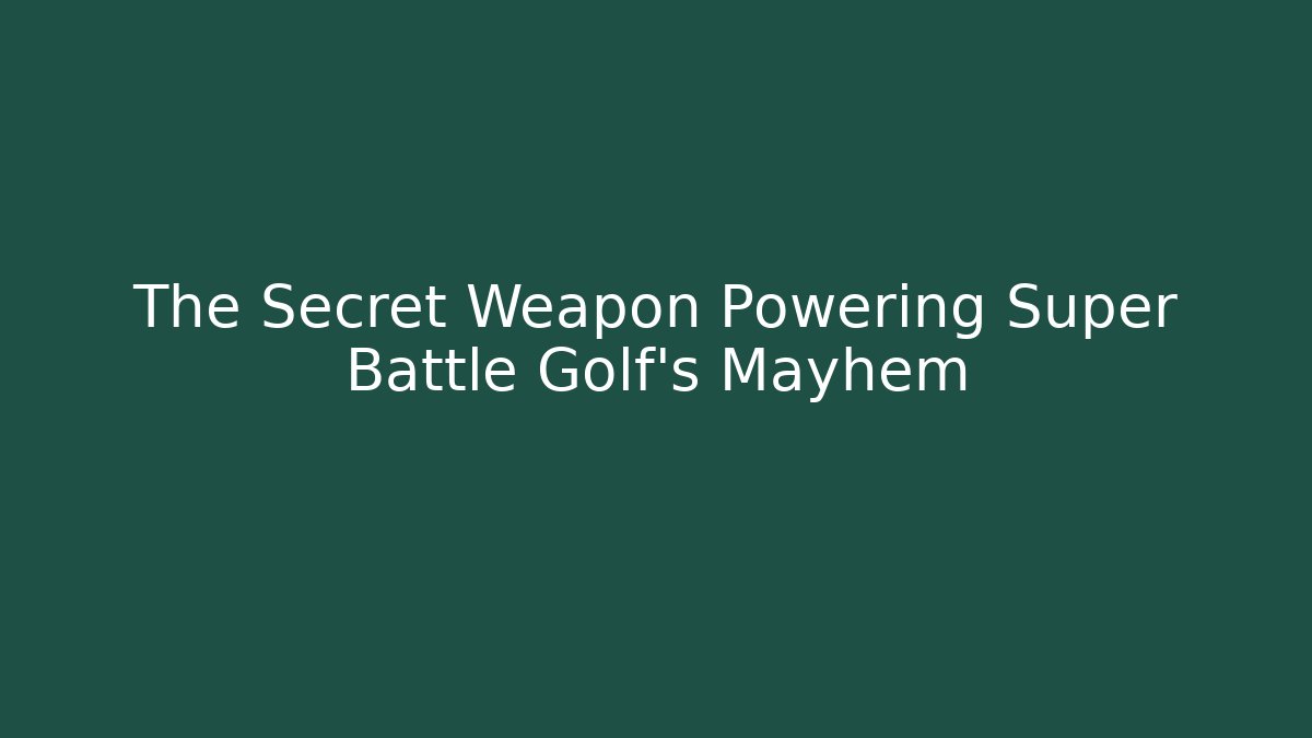 The Secret Weapon Powering Super Battle Golf’s Mayhem - Critter Realm