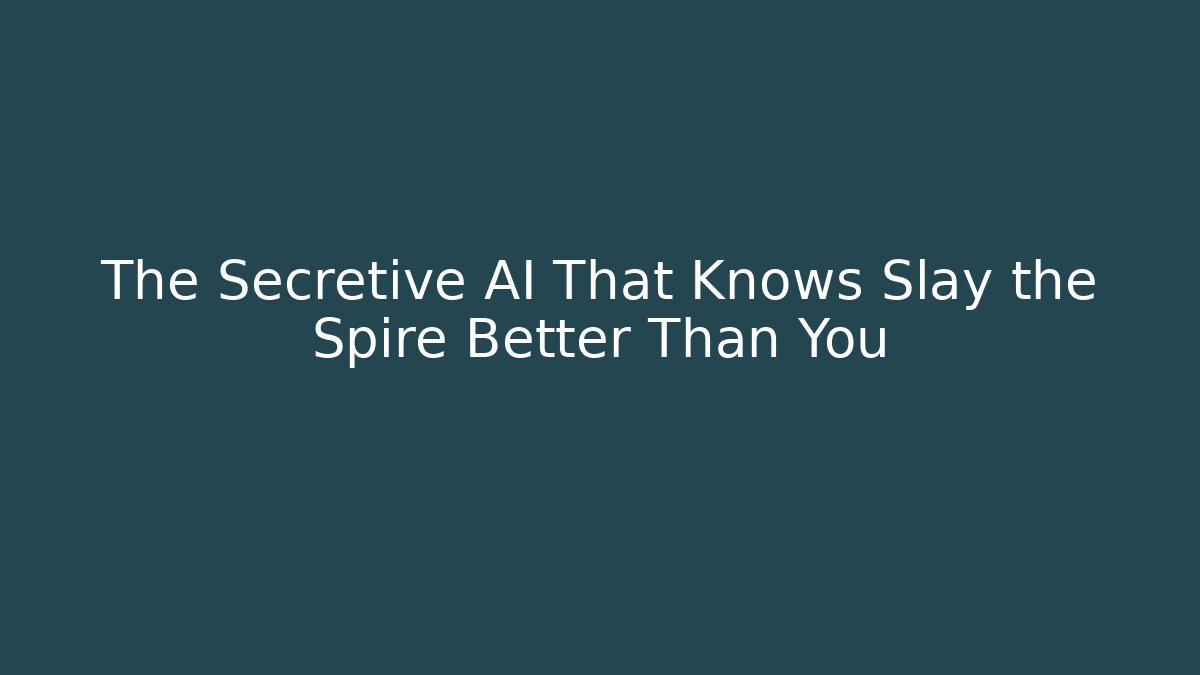The Secretive AI That Knows Slay the Spire Better Than You