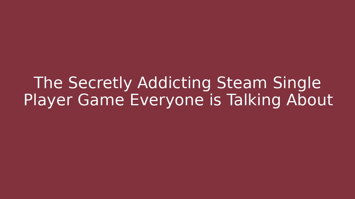 The Secretly Addicting Steam Single Player Game Everyone is Talking About - Critter Realm