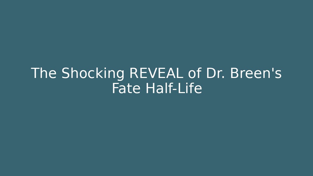 The Shocking REVEAL of Dr. Breen's Fate Half-Life